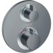 Hansgrohe Thermostat, Unterputz, Ecostat S, Fertigset, 2 Verbraucher, schwarz chrom gebürstet