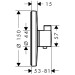 HG Thermostat Unterputz Ecostat S Fertigset chrom