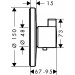 HG Thermostat Unterputz Ecostat S Highflow Fertigset chrom