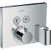 Hansgrohe Thermostat, Unterputz, ShowerSelect, 2 Verbraucher, chrom, mit Schlauchanschluss und Brausehalter
