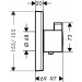 Hansgrohe Thermostat, Unterputz, ShowerSelect, Fertigset, chrom