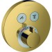 Hansgrohe Thermostat, Unterputz, ShowerSelect S, Fertigset, 2 Verbraucher, Gold Optic 
