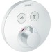 Hansgrohe Thermostat, Unterputz, ShowerSelect S, Fertigset, 2 Verbraucher, mattweiss