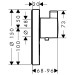 Hansgrohe Thermostat, Unterputz, ShowerSelect S, Highflow , 1 Verbraucher/1 Ausgang, chrom