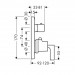 Hansgrohe Thermostat UP Axor Citterio F-Set chrom m.Absperr-u.Umstellvtl./Hebelgriff
