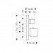 Hansgrohe Thermostat UP Axor Citterio M F-Set chrom m.Absperr-u.Umstellvtl./Hebelgriff