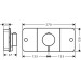 Hansgrohe Thermostat UP Axor ONE Fertigset 2 Verbraucher chrom