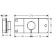 Hansgrohe Thermostat UP Axor ONE Fertigset 3 Verbraucher chrom