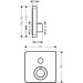 Hansgrohe Thermostat UP Axor ShowerSelect Fertigset 1 Verbraucher chrom