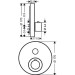 Hansgrohe Thermostat UP Axor ShowerSelect Fertigset 1 Verbraucher rund BN