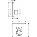 Hansgrohe Thermostat UP Axor ShowerSelect Fertigset 2 Verbraucher chrom