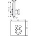 Hansgrohe Thermostat UP Axor ShowerSelect Fertigset 2 Verbraucher quadratisch chr.