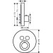 Hansgrohe Thermostat UP Axor ShowerSelect Fertigset 2 Verbraucher rund chrom