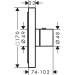 Hansgrohe Thermostat UP Axor ShowerSelect Fertigset quadratisch chrom