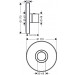 Hansgrohe Thermostat UP Axor ShowerSelect Fertigset rund chrom
