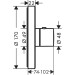Hansgrohe Thermostat UP Axor ShowerSelect Fertigset rund PB