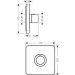 Hansgrohe Thermostat UP Axor ShowerSelect Highflow Fertigset chrom