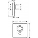 Hansgrohe Thermostat UP Axor ShowerSelect Highflow FS 1 Verbraucher chrom