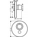 Hansgrohe Thermostat UP Axor ShowerSelect Highflow FS 1 Verbraucher rund BN