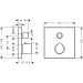 Hansgrohe Thermostat UP Axor Starck Organic F-Set chrom mit Absperr-u.Umstellventil