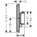 Hansgrohe Thermostat UP ShowerSelect Comfort E FS 1 Verbraucher/1 Ausgang chrom