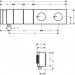 Hansgrohe Thermostatmodul Unterputz Select Axor Edge F-Set 2 Verbr.Diamantschliff chrom
