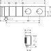Hansgrohe Thermostatmodul Unterputz Select Axor Edge F-Set 2 Verbr.Diamantschliff chrom