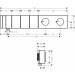 Hansgrohe Thermostatmodul Unterputz Select Axor Edge F-Set 3 Verbr.Diamantschliff chrom