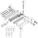 Hansgrohe Thermostatmodul Unterputz Select Axor Edge F-Set 4 Verbr.Diamantschliff chrom