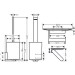 HG Toilettenset WallStoris mattschwarz