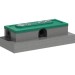 HG uBox Universal GK für Duschrinnen Ablaufgehäuse für flache Installation