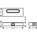 HG uBox Universal GK für Duschrinnen Ablaufgehäuse für flache Installation