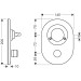 Hansgrohe Umrüstset Wannenmischer Unterputz Lochabstand 72 mm steel