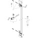Hansgrohe Unica Brausestange E Puro 65 cm mit Easy Slide Handbrausehalter und Isiflex Brauseschlauch 160 cm Mattschwarz
