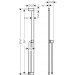 Hansgrohe Unica Brausestange E Puro 90 cm mit Easy Slide Handbrausehalter und Isiflex Brauseschlauch 160 cm Mattweiß