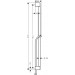 Hansgrohe Unica Brausestange Pulsify S 90 cm mit Push Handbrausehalter und Isiflex Brauseschlauch 160 cm Mattschwarz