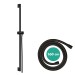 Hansgrohe Unica Brausestange Pulsify S 90 cm mit Push Handbrausehalter und Isiflex Brauseschlauch 160 cm Mattschwarz