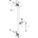 Hansgrohe Unica Brausestange S Puro 65 cm mit Easy Slide Handbrausehalter und Isiflex Brauseschlauch 160 cm Brushed Bronze
