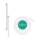 Hansgrohe Unica Brausestange S Puro 65 cm mit Easy Slide Handbrausehalter und Isiflex Brauseschlauch 160 cm Mattweiß