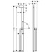 Hansgrohe Unica Brausestange S Puro 90 cm mit Easy Slide Handbrausehalter und Isiflex Brauseschlauch 160 cm Chrom