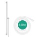 Hansgrohe Unica Brausestange S Puro 90 cm mit Easy Slide Handbrausehalter und Isiflex Brauseschlauch 160 cm Mattweiß