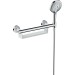 Hansgrohe Haltegriff Comfort weiss/chrom mit Brausenhalter und Ablage