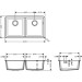 Hansgrohe Unterbauspüle 370x370 S510-U770 SG
