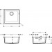 Hansgrohe Unterbauspüle 450 S510-U450 BG