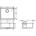 Hansgrohe Unterbauspüle 500 S719-U500