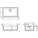 Hansgrohe Unterbauspüle 660 S510-U660 GS
