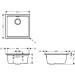 Hansgrohe Unterbauspüle S530-U400 manuelle Ablaufgarnitur graphitschwarz