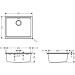 Hansgrohe Unterbauspüle S530-U500 manuelle Ablaufgarnitur graphitschwarz