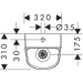 Hansgrohe Urinal EluPura Original S m.Zul.v.ob.Abl.nach unt/hin.spülr.HYE we