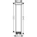 Hansgrohe Verlängerungsrohr Axor Deckenmontage 230mm chrom